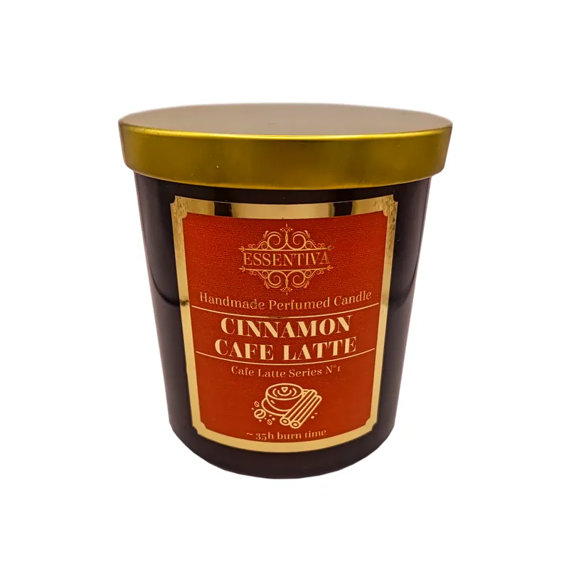 Cinnamon Cafe Latte - Sojowa Świeca Zapachowa Latte z Cynamonem 220ml