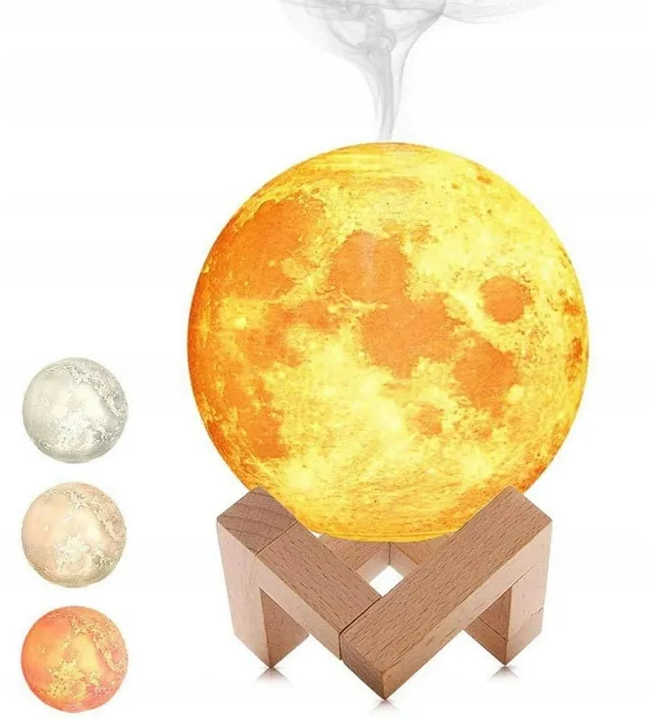 Nawilżacz Ultradźwiękowy Lampka Księżyc XXL 16 cm – Nawilżacz Parowy LED