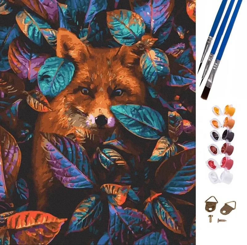 Malowanie po Numerach Lis 47x58 cm – Obraz na Płótnie Essentiva