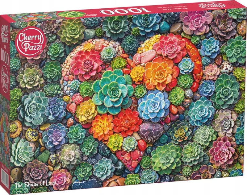 Puzzle 1000 elementów CherryPazzi The Shape of Love Serce