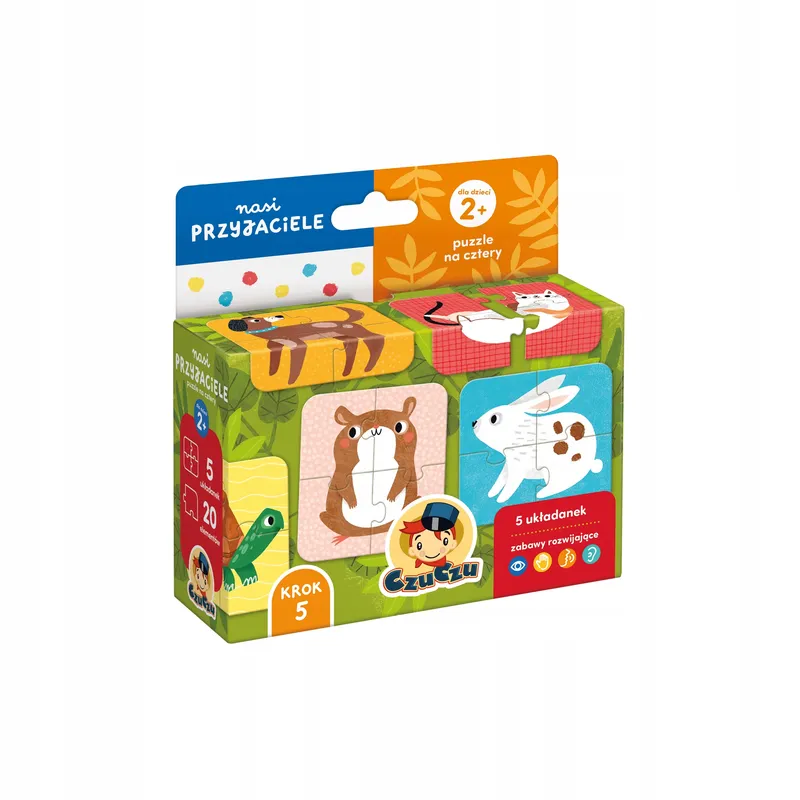 Czuczu puzzle na cztery nasi przyjaciele 2+ 5x4 el.