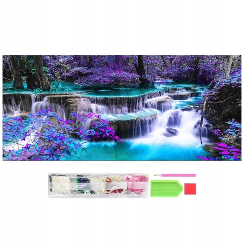 Haft Diamentowy Wodospad XL 50x100 cm – Zestaw Diamond Painting Essentiva