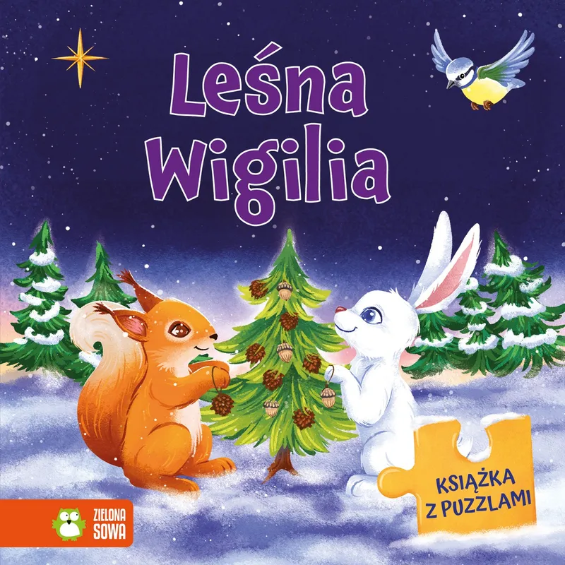Leśna Wigilia - Książka z puzzlami