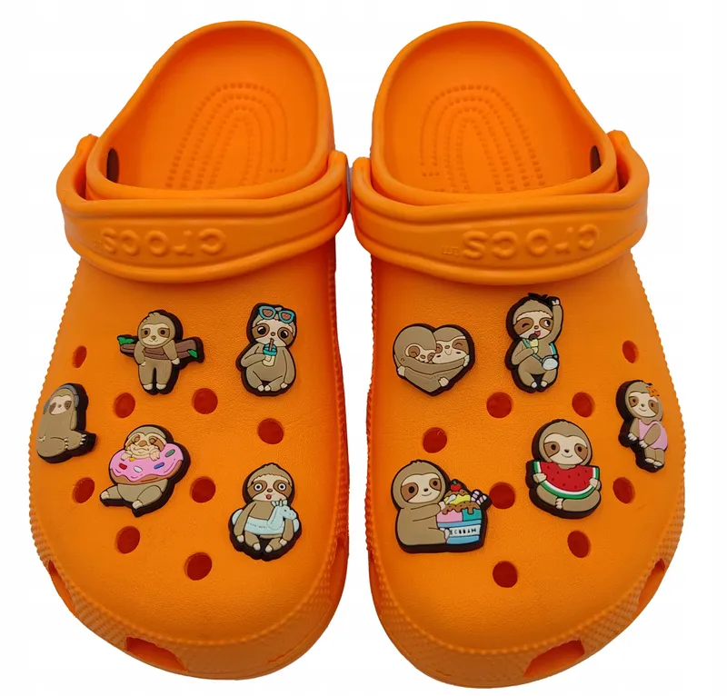 Przypinki do Crocs Leniwiec Zestaw 10 szt. – Ozdoby Klipsy Pin