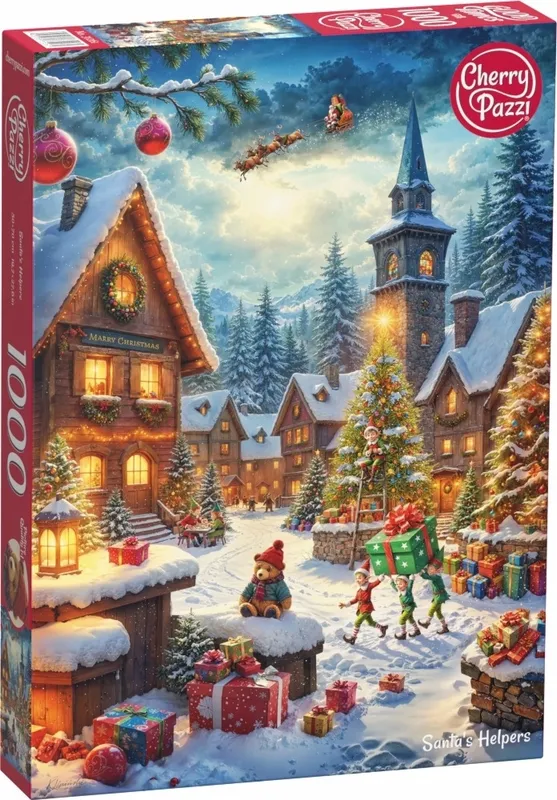 Puzzle 1000 elementów CherryPazzi Santa's Helpers Elfy