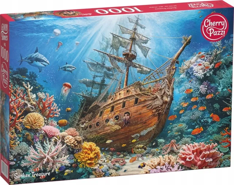 Puzzle 1000 elementów Cherry Pazzi Sunken Treasure Zatopiony Skarb