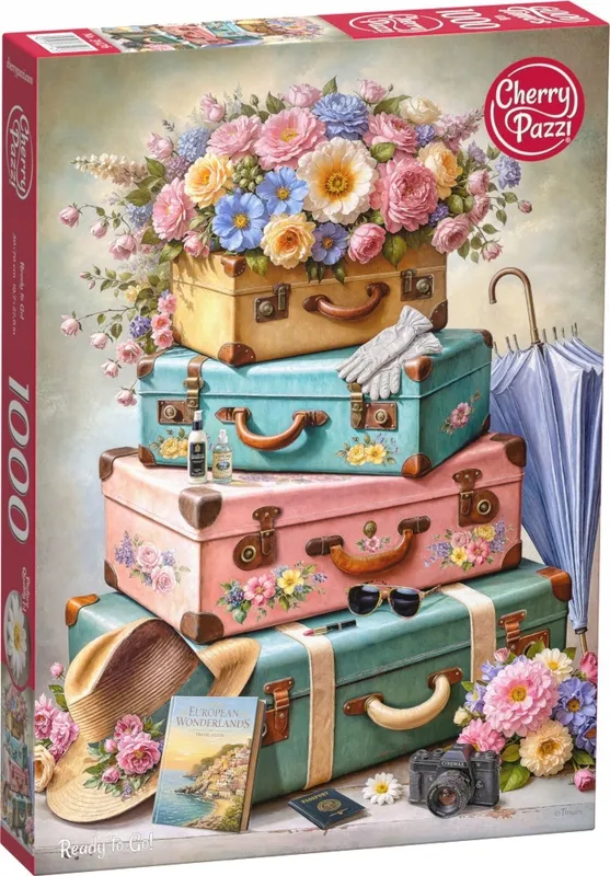 Puzzle 1000 elementów Cherry Pazzi Ready to Go Walizki Podróż