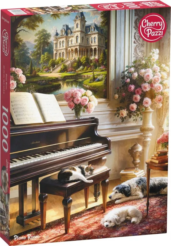 Puzzle 1000 elementów Cherry Pazzi Piano Room Pokój z Pianinem