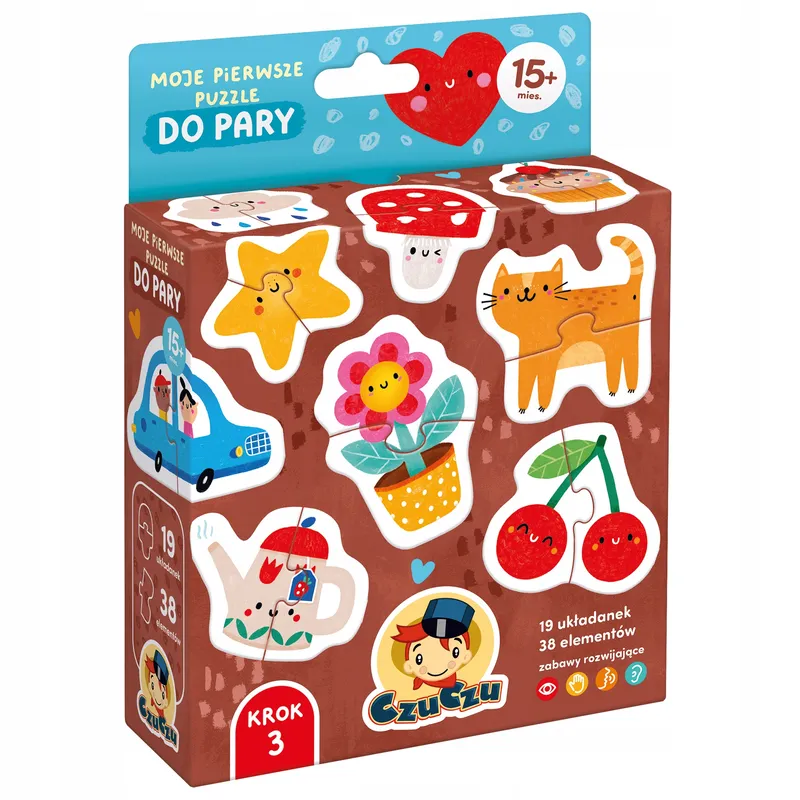 CzuCzu Moje pierwsze puzzle Do pary 38 elementów