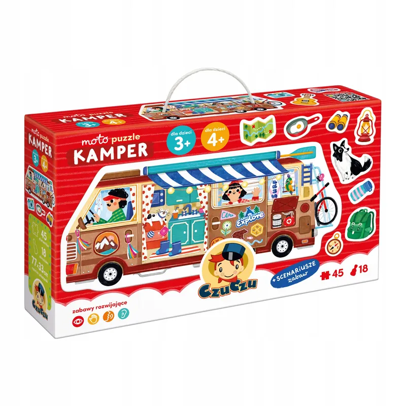 Puzzle czuczu 40 elementów czuczu moto puzzle kamper
