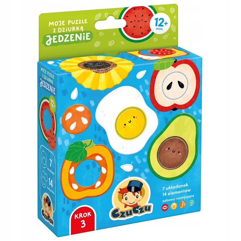 Puzzle czuczu jedzenie 14 elementów moje puzzle z dziurką jedzenie