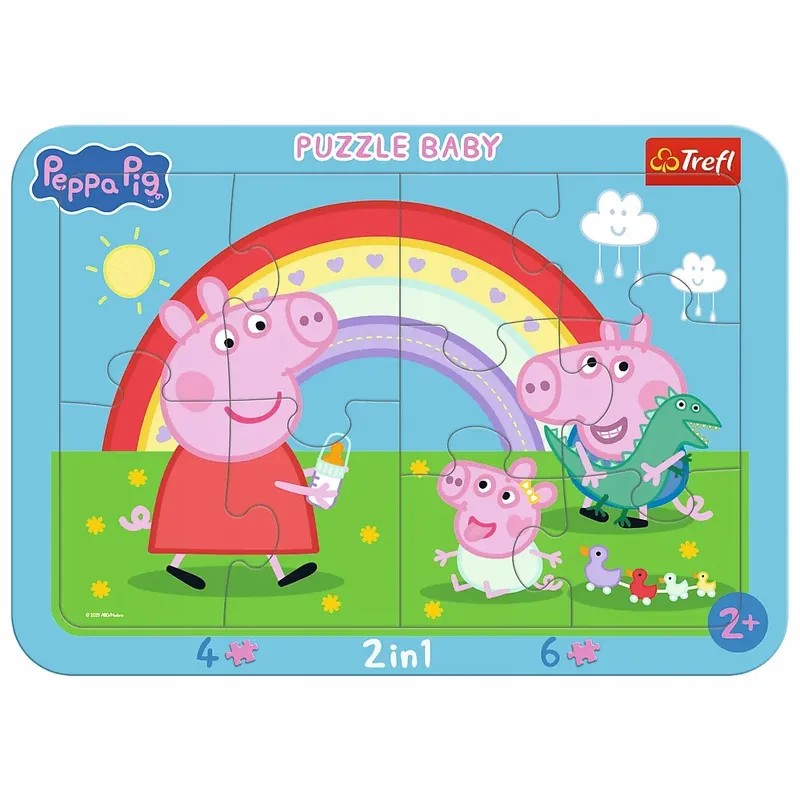 Puzzle ramkowe baby świnka peppa 80030 mała peppa trefl peppa pig
