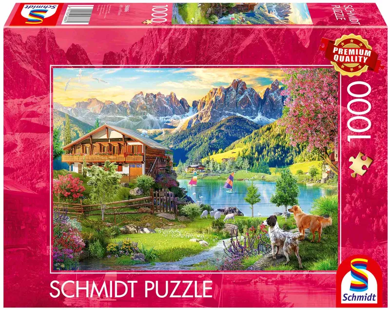 Puzzle 1000 elementów Relaks w Dolomitach Góry - Schmidt Spiele