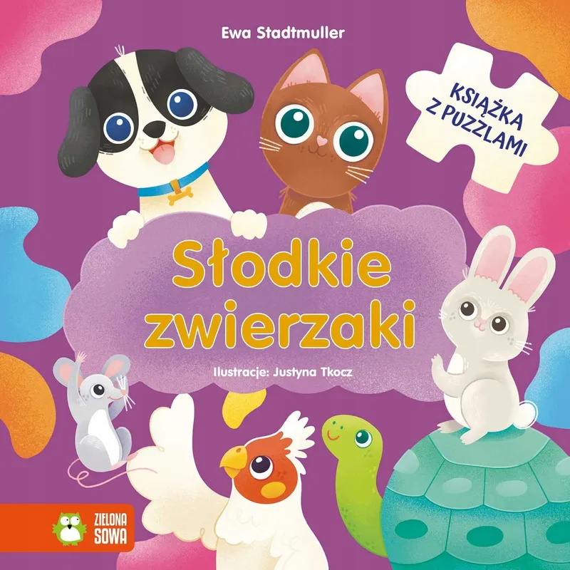 Słodkie zwierzaki - Książka z puzzlami - Ewa Stadtmüller