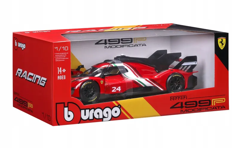 Bburago model 1:18 Ferrari Racing 499P Modificata, czerwony