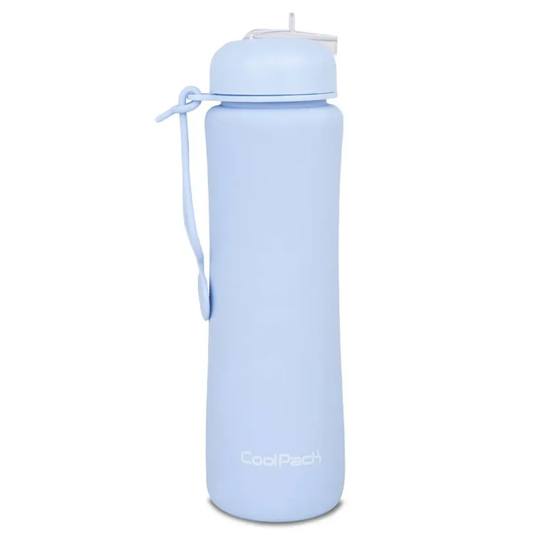 Bidon silikonowy 600ml Collpack Pump pudrowy niebieski