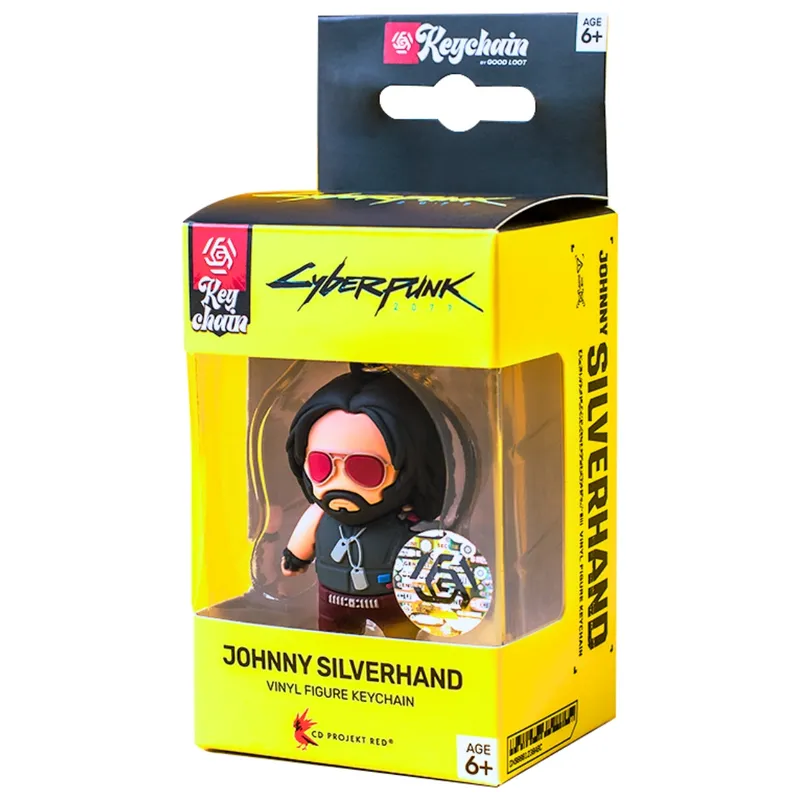 Brelok Cyberpunk 2077 Johnny Silverhand 3D Keychain