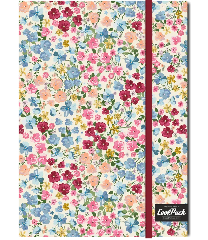 Brulion A5 z gumką Coolpack Forget me not