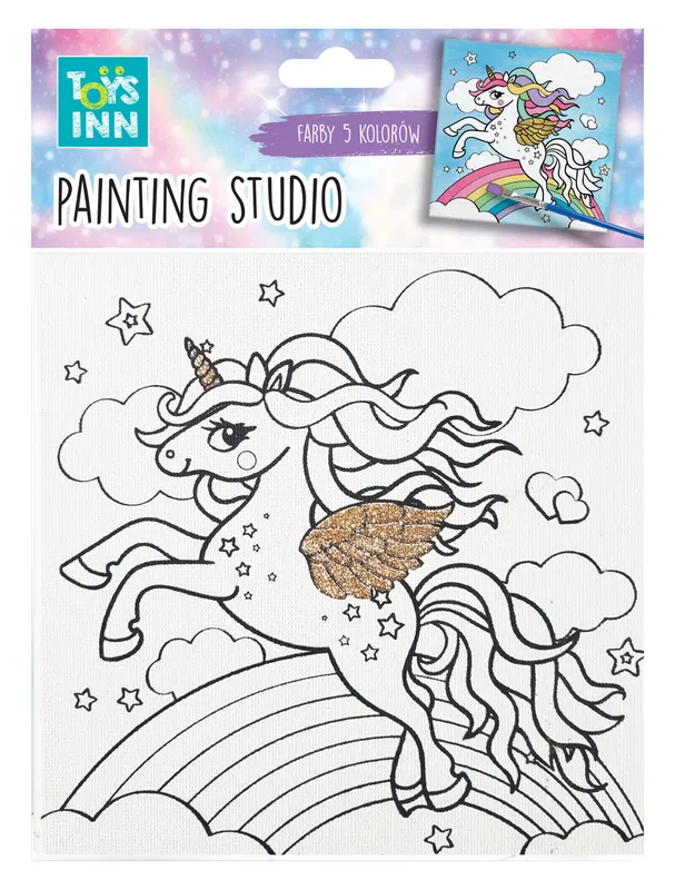 Canvas Unicorn Rainbow, zestaw do malowania dla dzieci