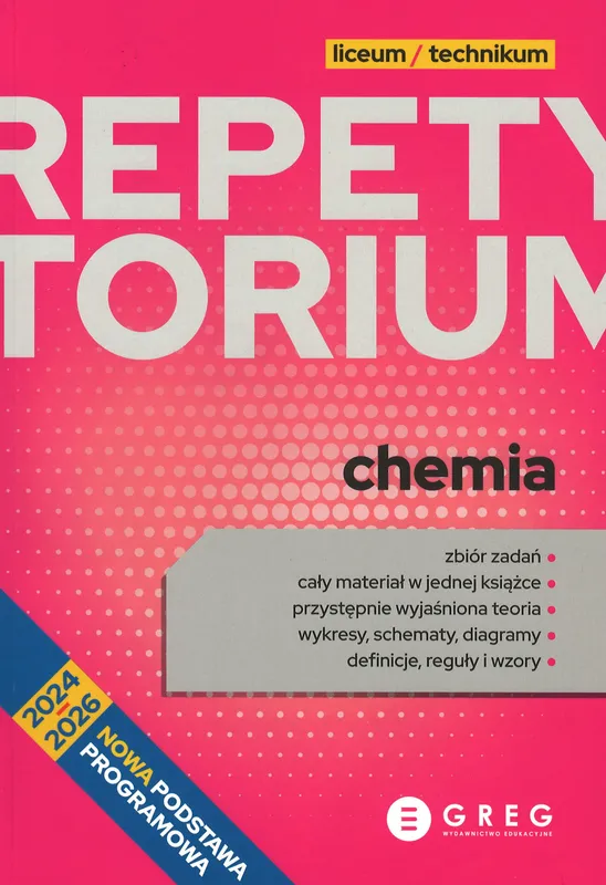 Chemia. Repetytorium do matury, liceum i technikum, I. Król, wyd. 2026