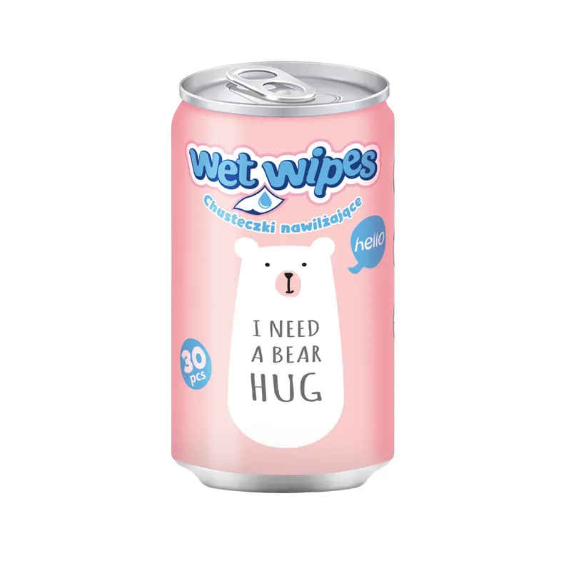 Chusteczki nawilżające w puszce Astra Care Misie 1szt.mix