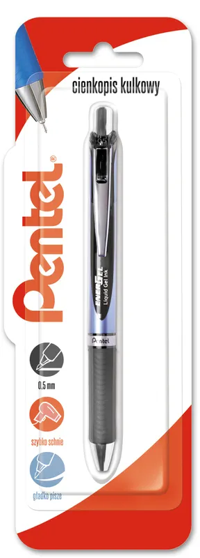 Cienkopis kulkowy 0,5 mm EnerGel BLN75 czarny 1 szt.