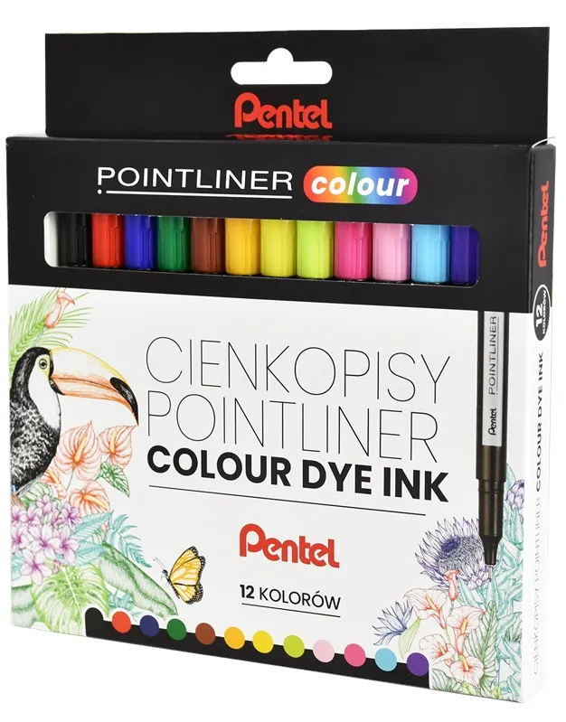 Cienkopis pointliner S40-ST 12 kolorów