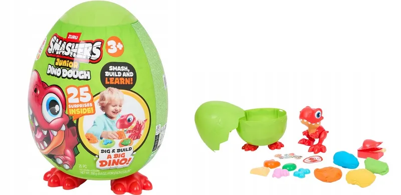 Dinozaur Zuru w jajku z masą plastyczną