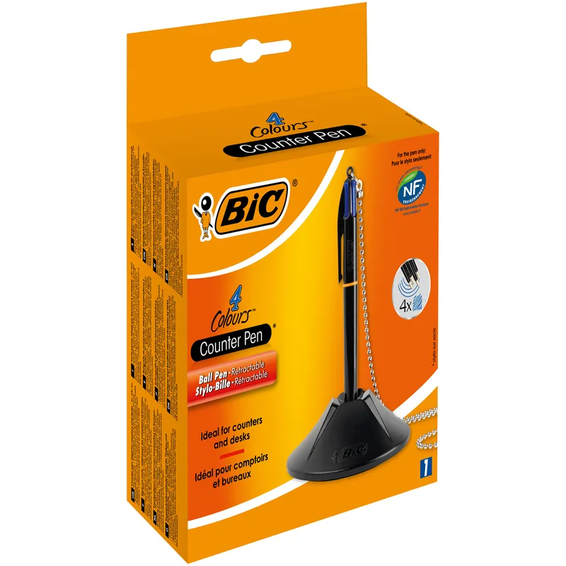 Długopis BIC 4 Colours Counter Pen na łańcuszku