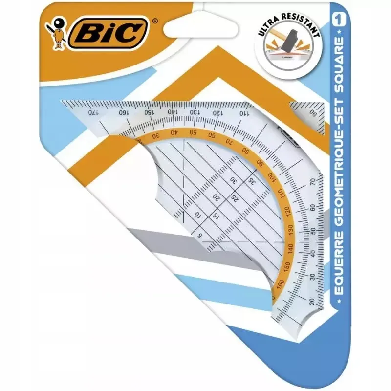 Ekierka BIC Set Square 45/7 cm blister