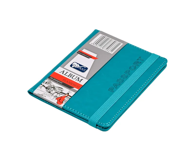 Etui na paszport Flamenco turkusowy