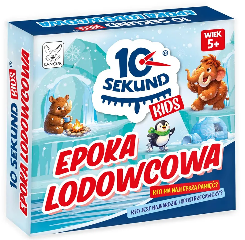 Gra 10 Sekund Kids Epoka Lodowcowa, karty dla dzieci 5+