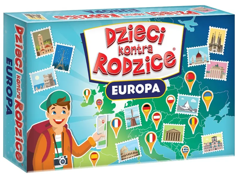 Gra Dzieci kontra Rodzice Europa, gra edukacyjna Kangur