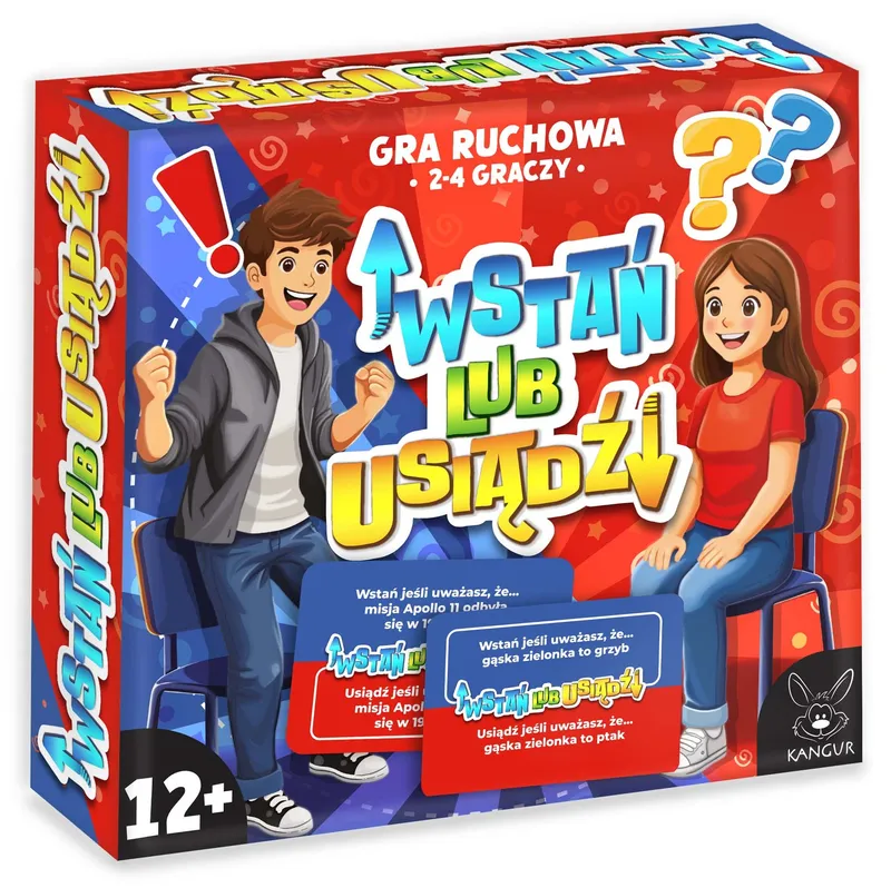 Gra Ruchowa Wstań lub Usiądź, Kangur, gra edukacyjna