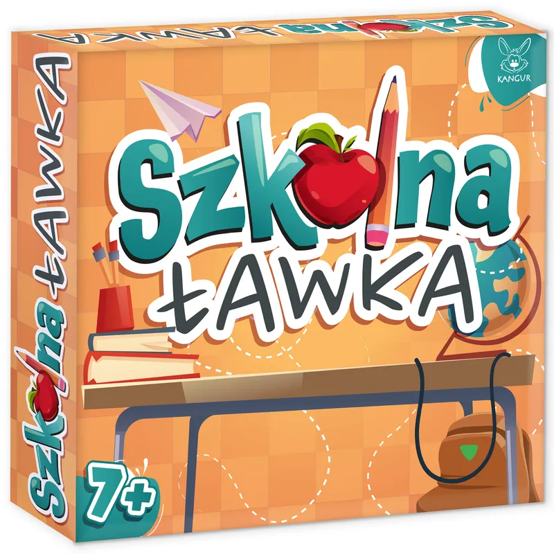 Gra Szkolna Ławka, gra edukacyjna planszowa Kangur, wiek 7+
