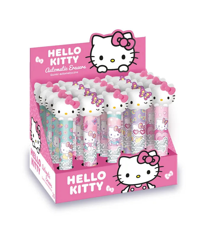Gumka automatyczna pastel Hello Kitty 1szt.mix