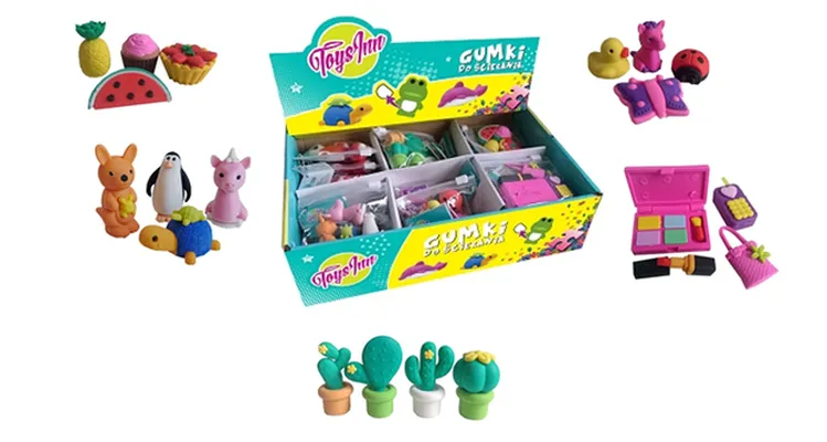 Gumki do ścierania puzzle ToysInn, mix wzorów