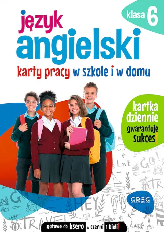 Język angielski. Karty pracy w szkole i w domu, klasa 6, Greg