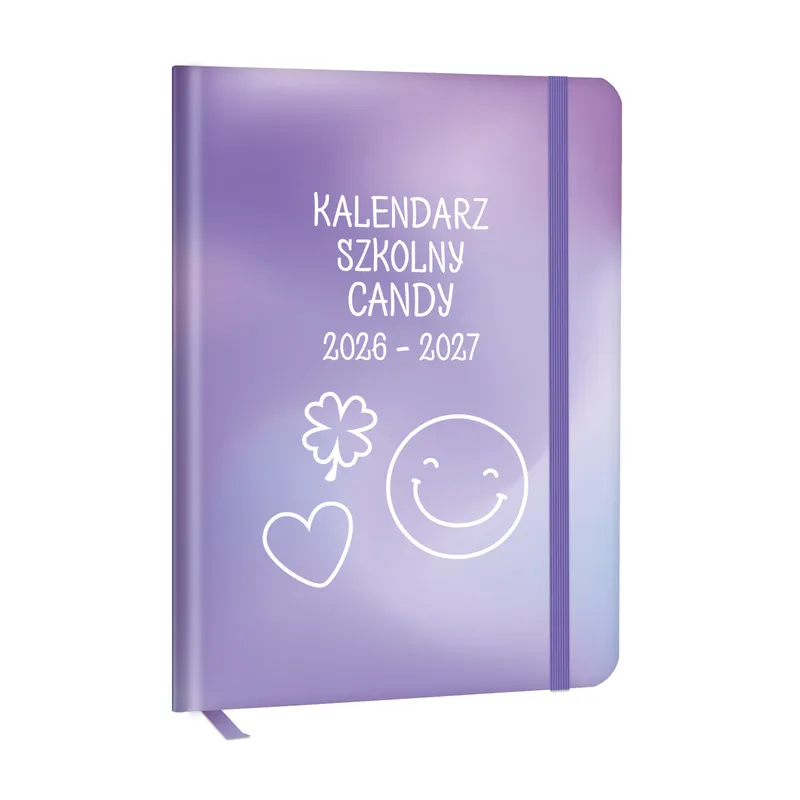 Kalendarz szkolny 2026/2027 CANDY, okładka HOLO, 144 str.