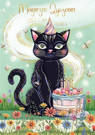 Karnet A5 Witch Cat