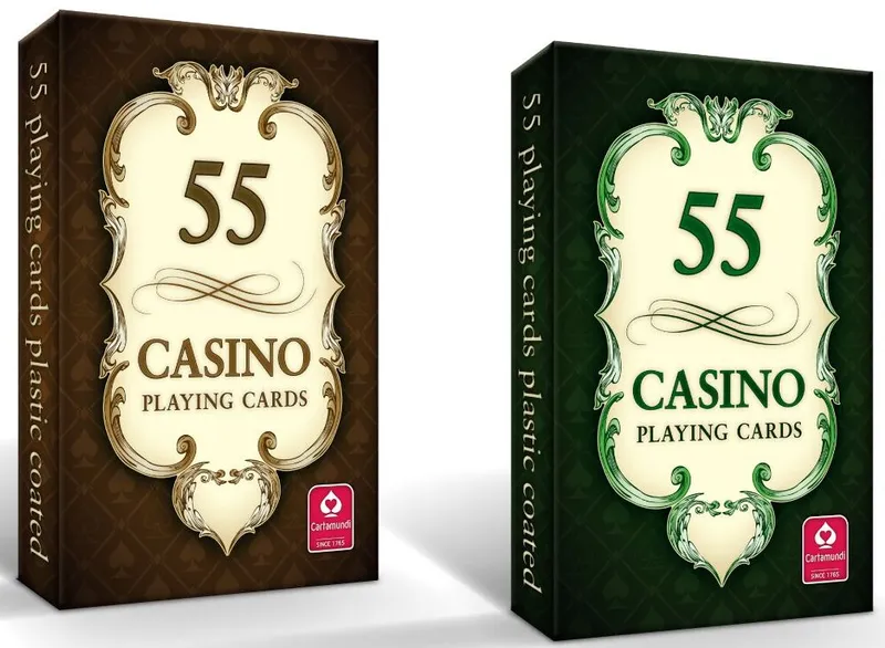 Karty do gry Casino 55 kart Cartamundi mix kolorów