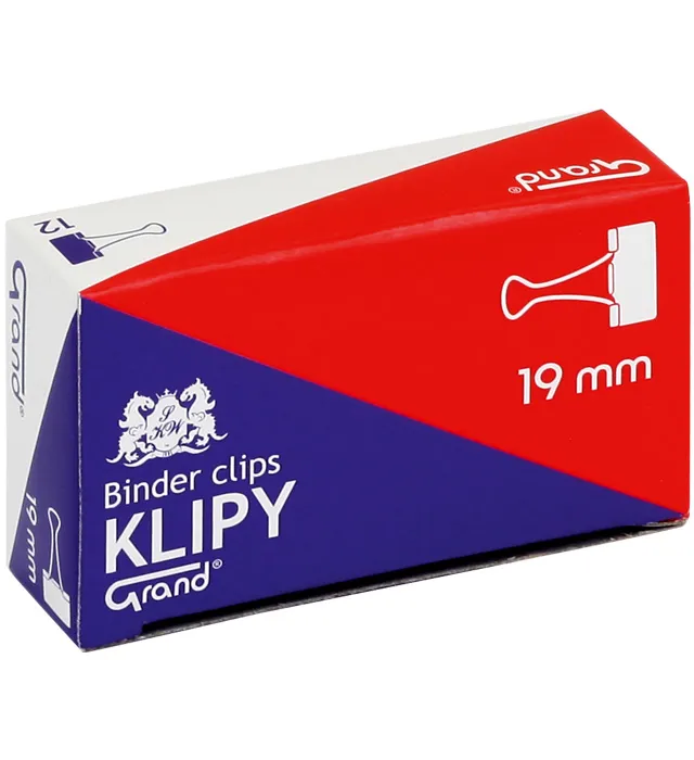 Klip Grand 19mm, opakowanie 12 sztuk