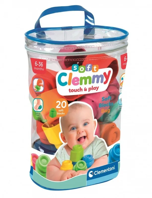 Klocki miękkie Clemmy 20 elementów