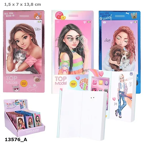 Kolorowanka Mini Top Model w Kształcie Telefonu
