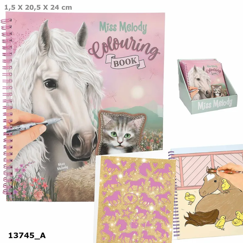Kolorowanka Miss Melody z cekinową okładką