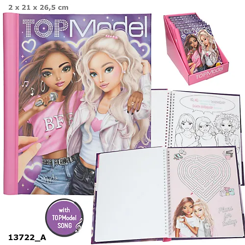 Kolorowanka LED i dźwięk Top Model Me BFF 13722A