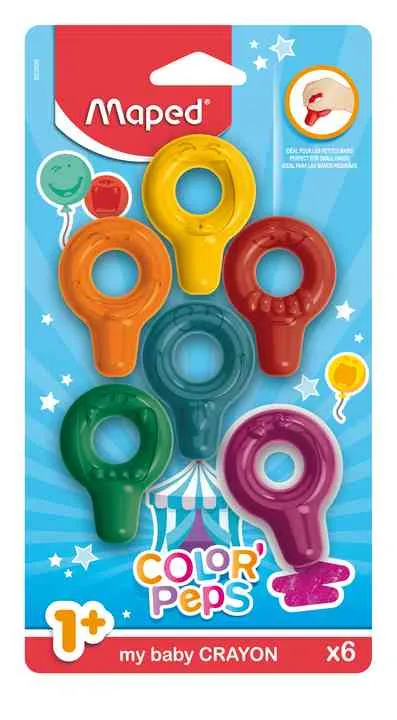 Kredki Baby Color'Peps 6 kolorów blister