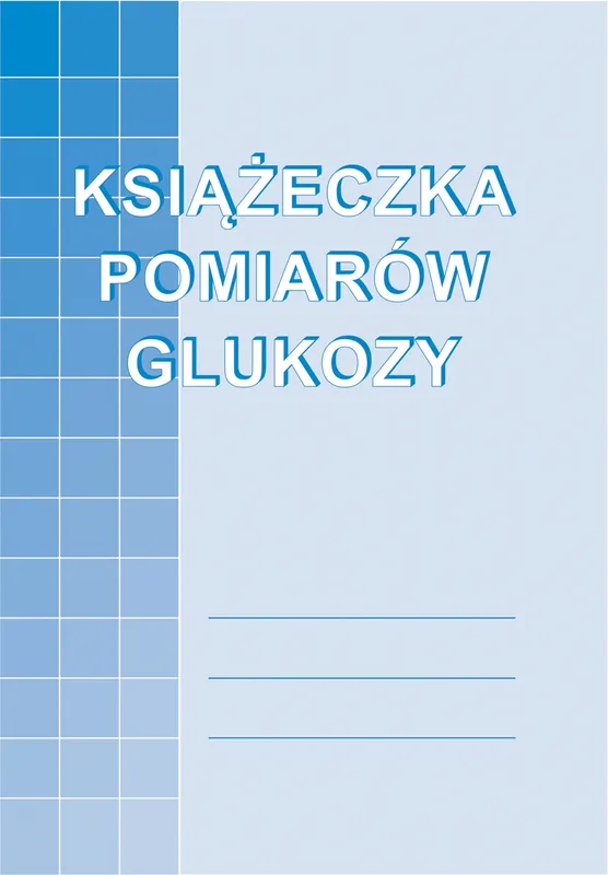 Książeczka pomiarów glukozy A6, 32 strony