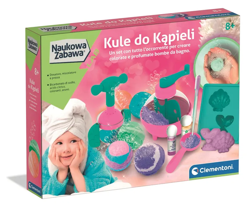 Kule do kąpieli 50397, zestaw kreatywny Clementoni, zabawki edukacyjne