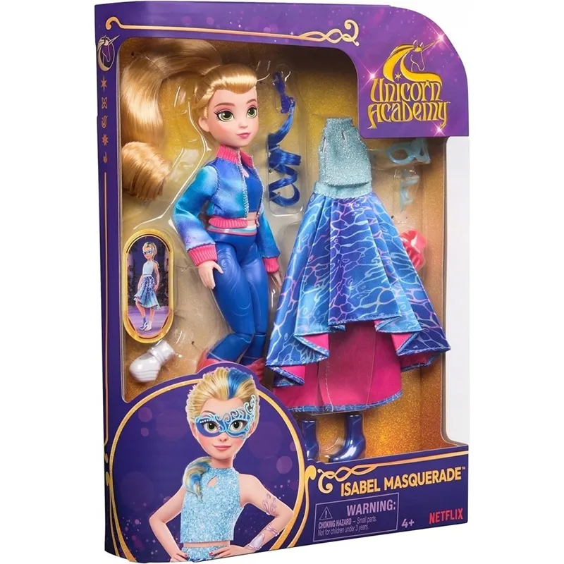 Lalka Delux Isabel Masquerade Fashion z akcesoriami, Akademia Jednorożców